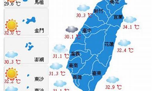 台湾天气预报一周_台湾天气预报一周15天