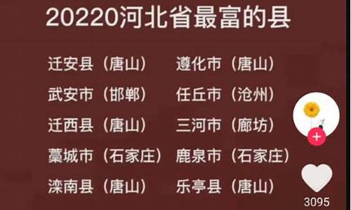 河北省最穷的三个县_河北省最穷的三个县城排名